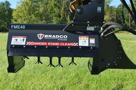 bradco flail mower mini excavator|bradco mini grapple attachment.